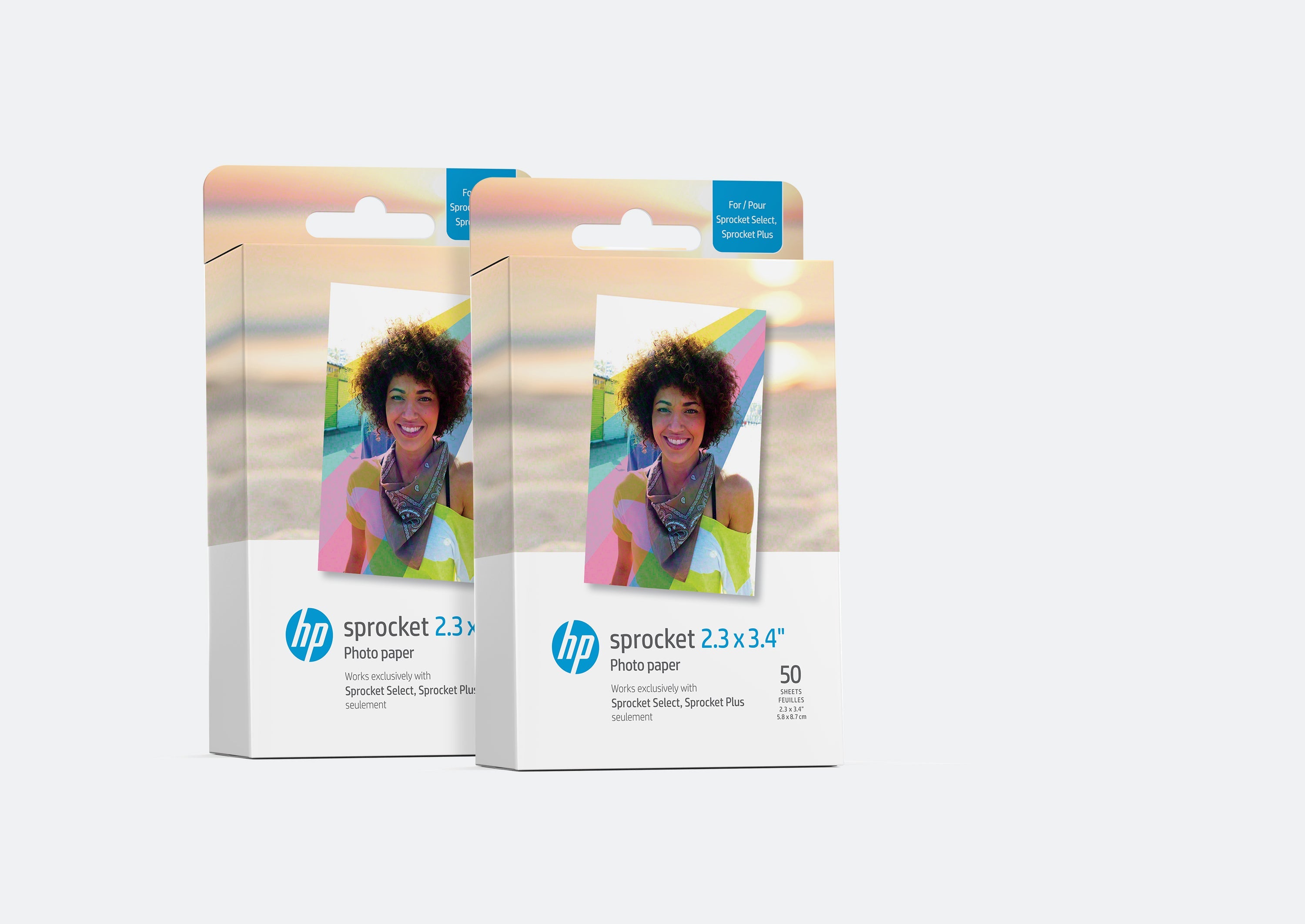 HP Sprocket 2.3” x 3.4” Premium Zink Sticky-Back Photo Paper