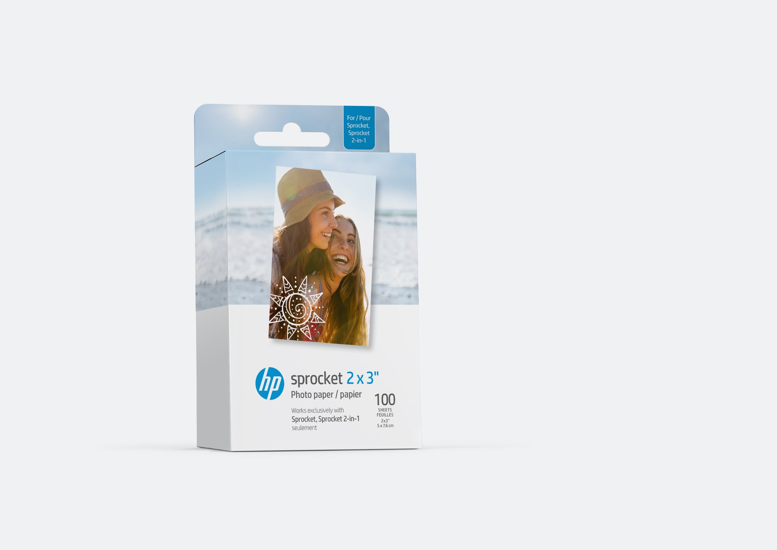 HP Sprocket 2” x 3” Premium Zink Sticky-Back Photo Paper