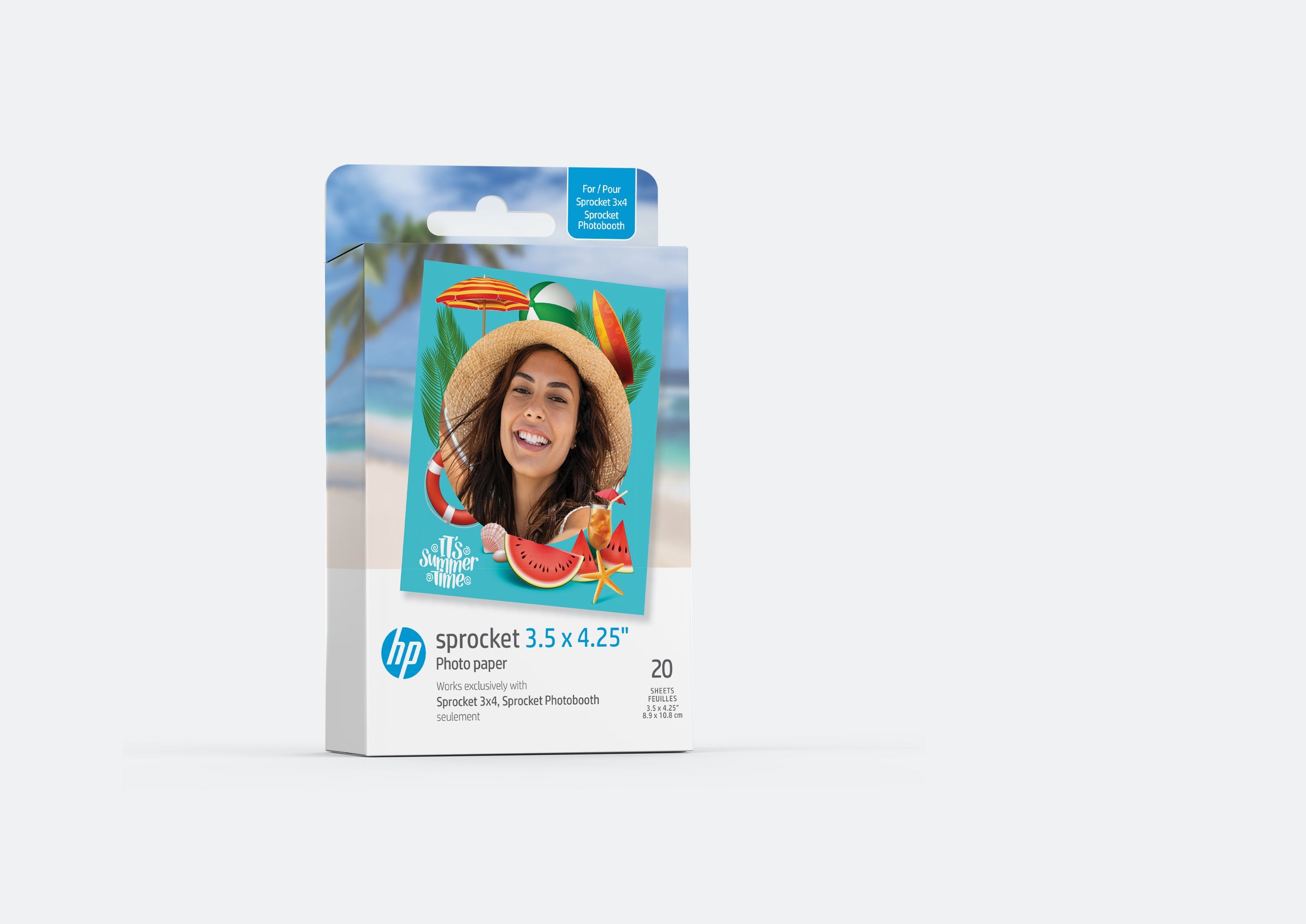 HP Sprocket 3.5” x 4.25” Premium Zink Sticky-Back Photo Paper