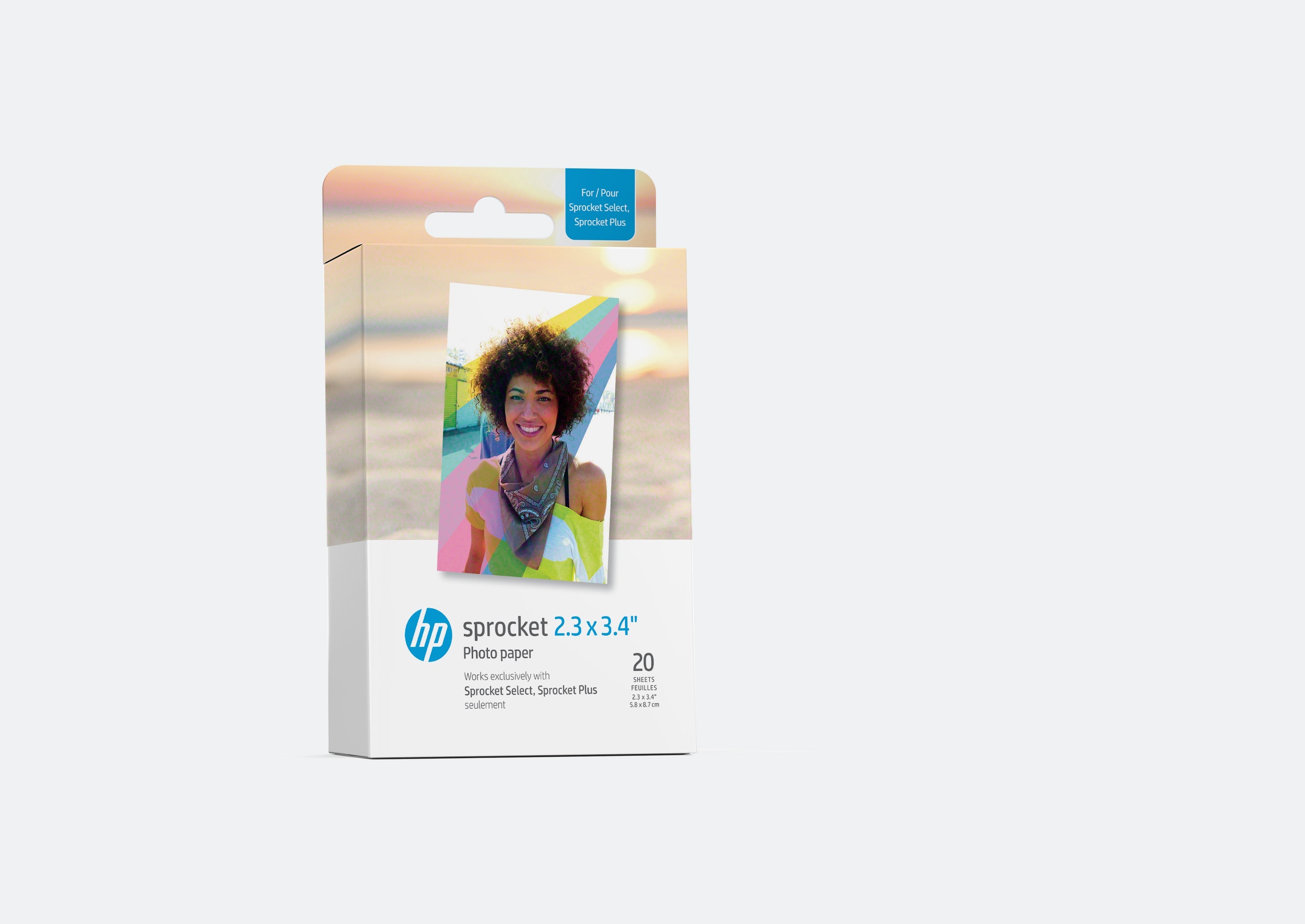 HP Sprocket 2.3” x 3.4” Premium Zink Sticky-Back Photo Paper