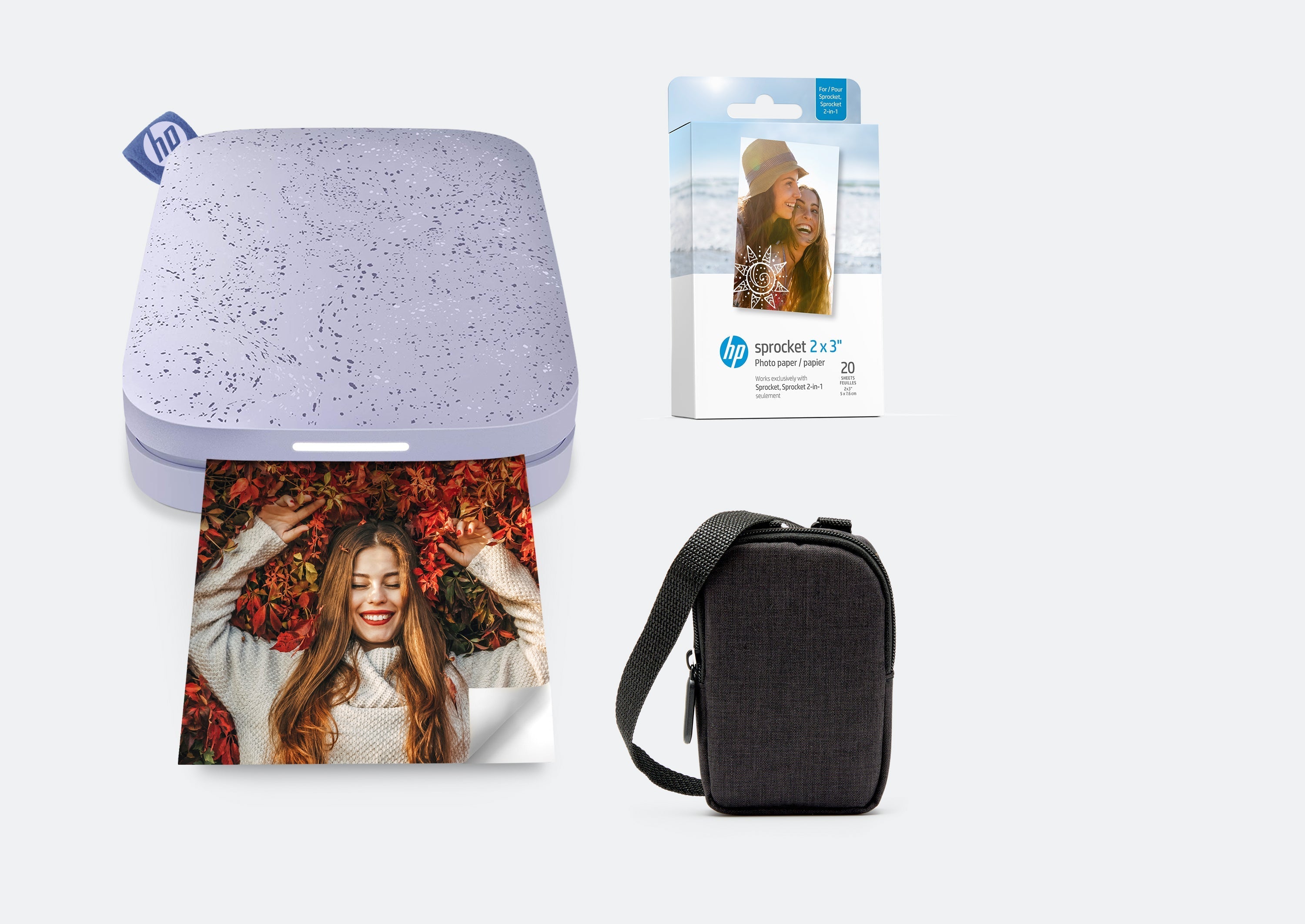 HP Sprocket 2x3 Portable Instant Photo Printer ZINK® Paper Bundle