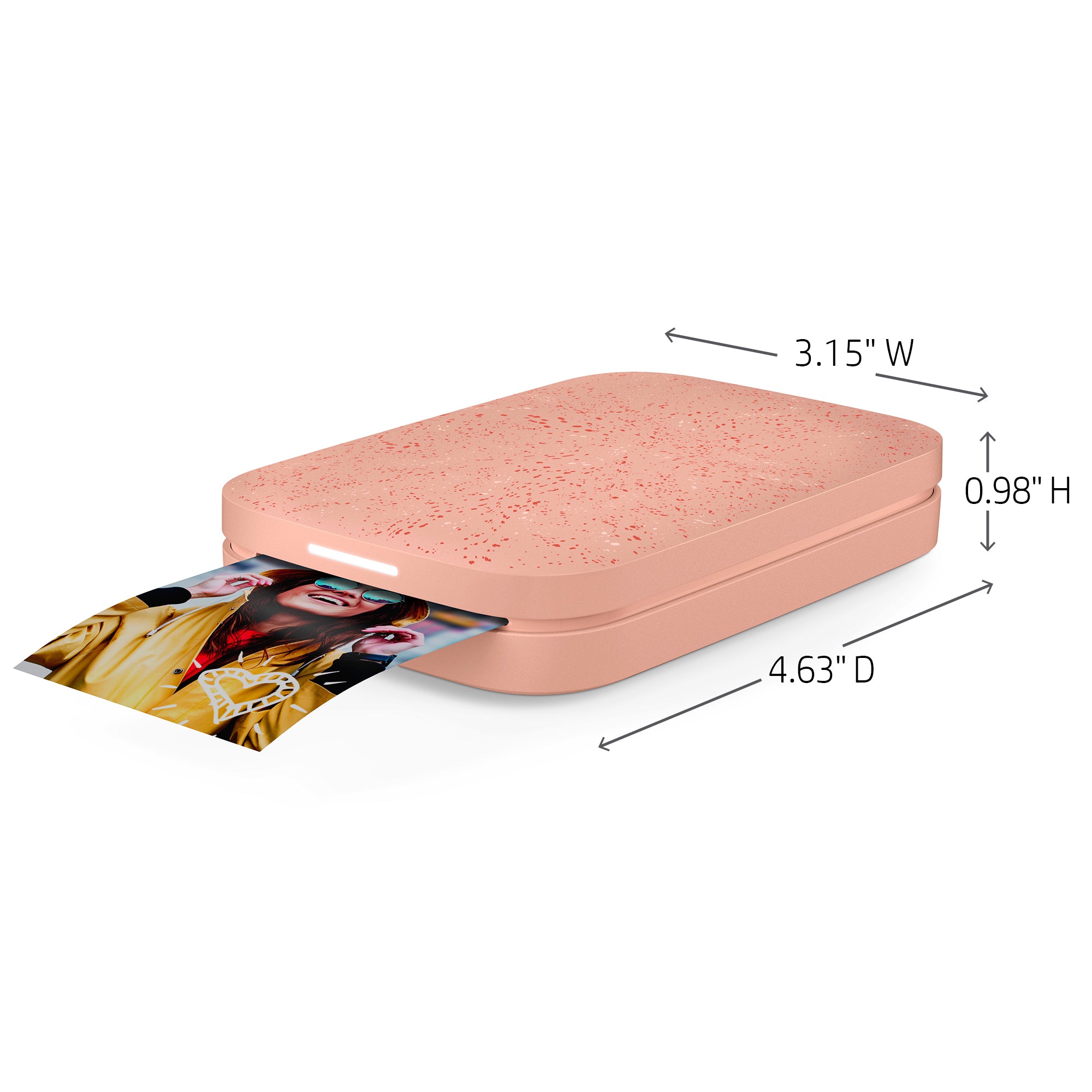 HP Sprocket Portable Instant Photo Printer 2” x 3” Blush Pink – Sprocket  Printers