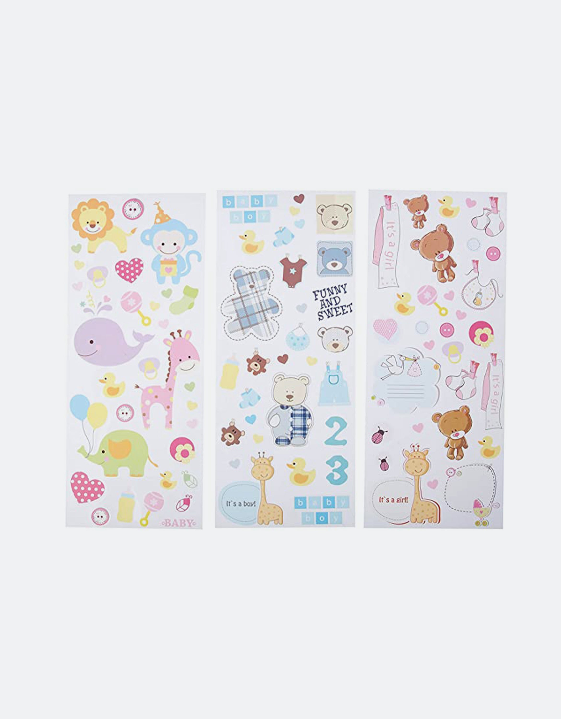 9 Unique Decorative Sticker Sets (Wedding, Travel, Party, ABC