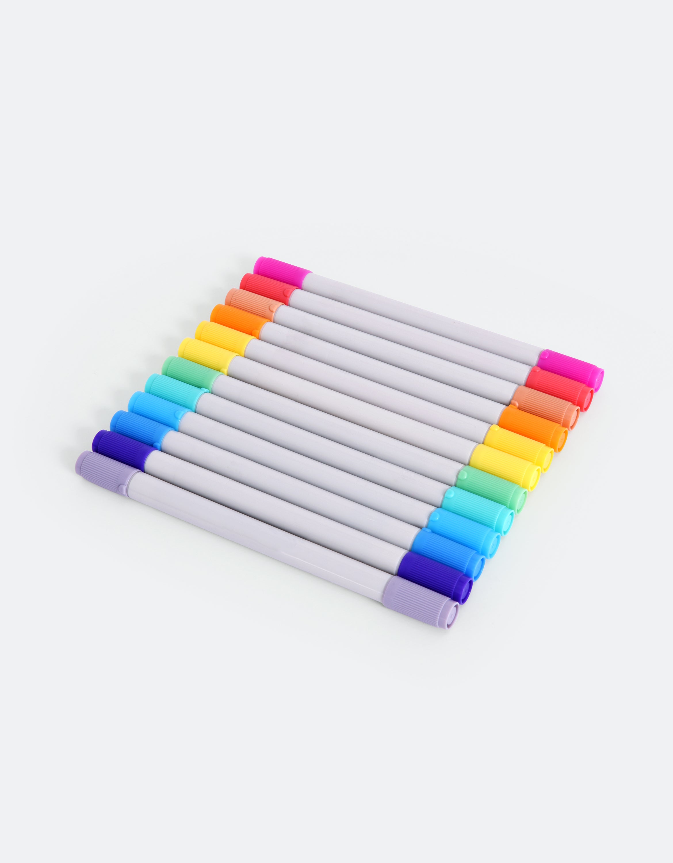 Colorful Fine & Chisel Double Twin Tip Markers 12 Pack – Sprocket