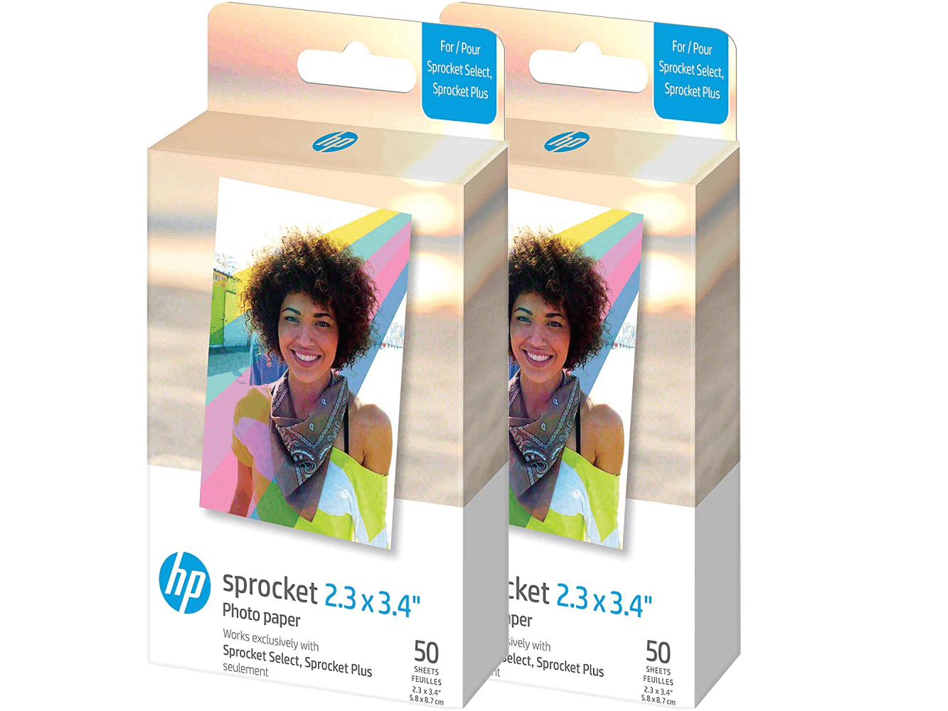 Papier photo HP Sprocket 2,3 x 3,4 Premium Zink Sticky Back (100