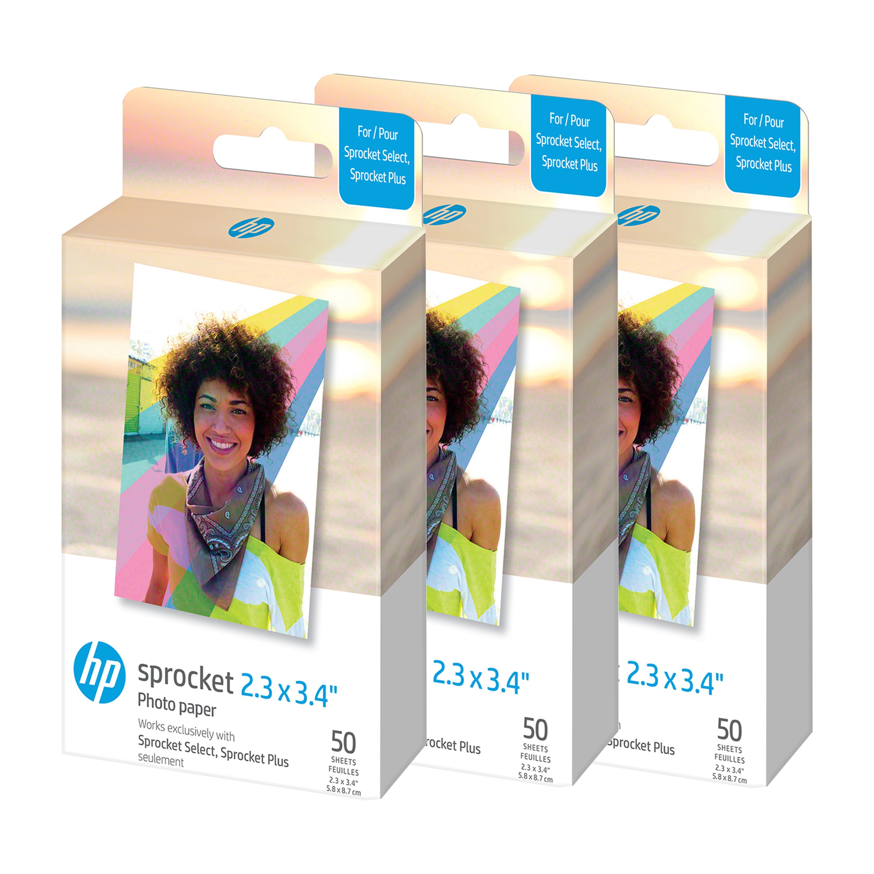 HP Sprocket 2.3 x 3.4” Zink Sticky-backed Photo Paper (20 Sheets