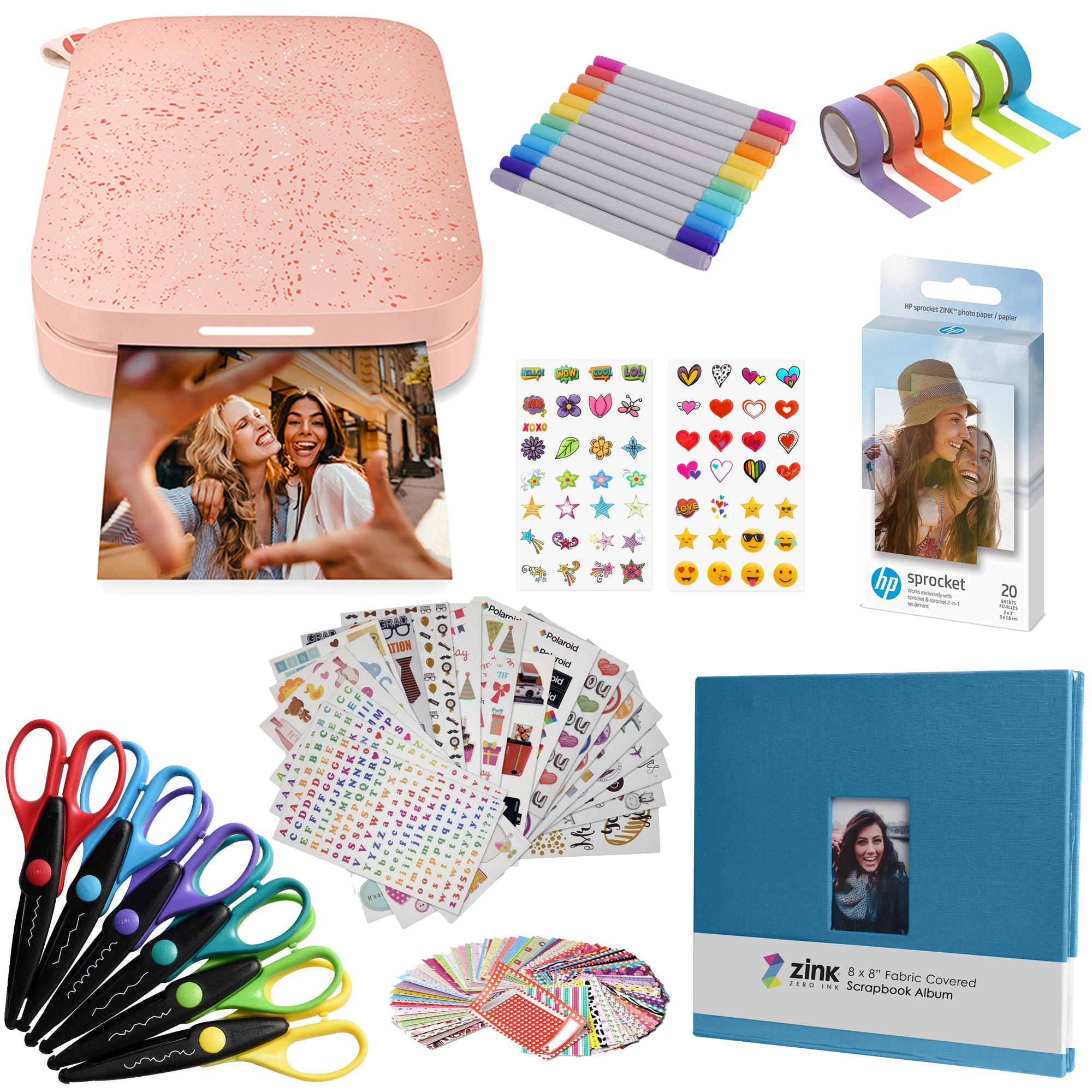 HP Sprocket Portable 2 x 3 Instant Photo Printer, Prints From iOS or  Android Devices Blush Pink HPISPP - Best Buy