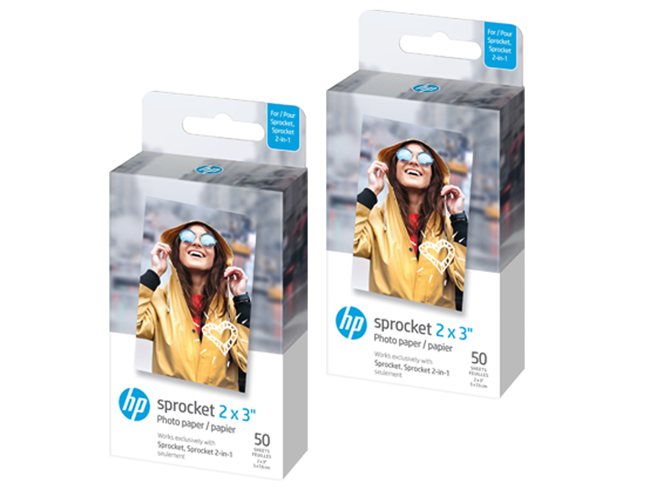 HP Sprocket 2x3 Premium Zink Sticky Back Photo Paper (100 Sheets) 