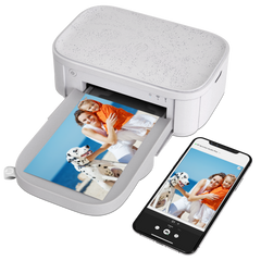 HP Sprocket Portable Color Photo Printer (2nd Edition) – Instantly print  2x3 sticky-backed photos from your phone – [Blush] [1AS89A] and Sprocket