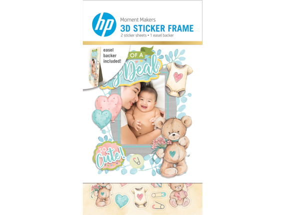 HP Sprocket Portable 2x3 Instant Photo Printer +20 Pack 2x3 Sticky-Backed  Paper